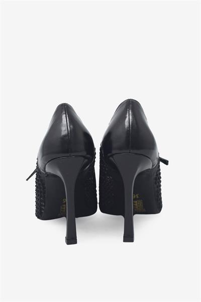 Beety Kadın Transparan Topuklu Ayakkabı Siyah AKYN60.5707