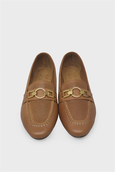 Beety Kadın Yazlık Casual Deri Ayakkabı Taba AKYN142.147