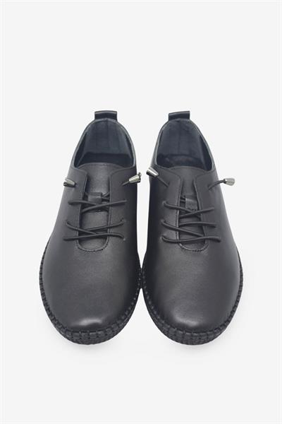 Beety Kadın Yazlık Comfort Deri Ayakkabı Siyah AKYN2665