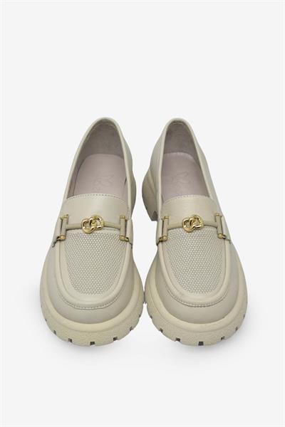 Beety Kadın Yazlık Deri Loafer Bej AKYN201.4269