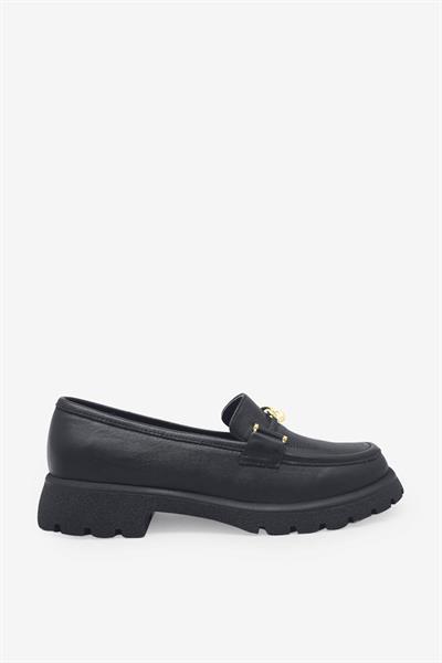 Beety Kadın Yazlık Deri Loafer Siyah AKYN201.4269