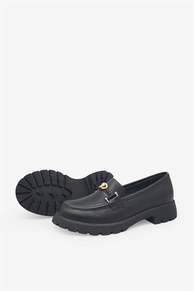 Beety Kadın Yazlık Deri Loafer Siyah AKYN201.4269