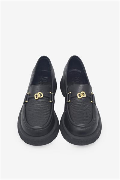 Beety Kadın Yazlık Deri Loafer Siyah AKYN201.4269