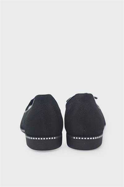 Beety Kadın Yazlık Fiyonk Detaylı Casual Deri Ayakkabı Siyah AKYN46.25