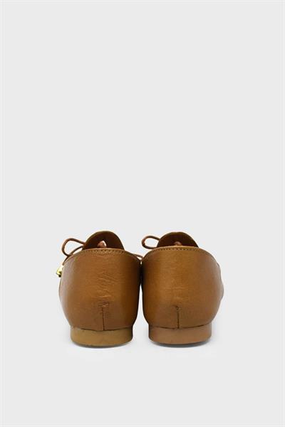 Beety Kadın Yazlık Makülen Deri Babet Taba AKYN142.300