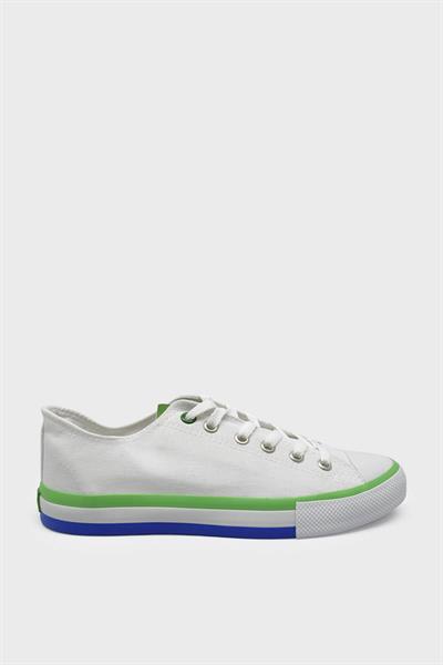 Benetton Erkek Yazlık Kısa Converse Spor Ayakkabı Beyaz BN-30191