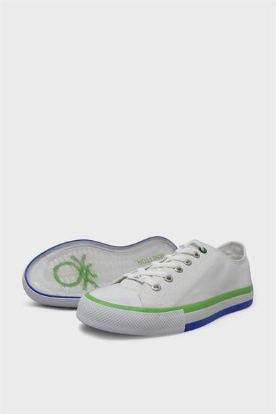 Benetton Erkek Yazlık Kısa Converse Spor Ayakkabı Beyaz BN-30191
