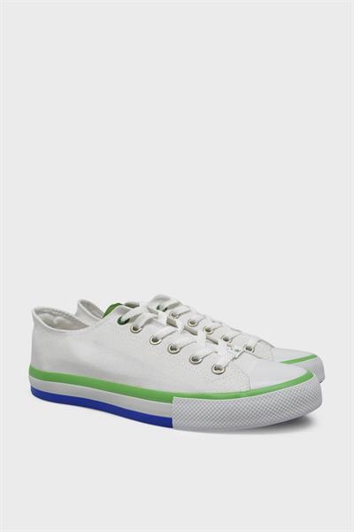 Benetton Erkek Yazlık Kısa Converse Spor Ayakkabı Beyaz BN-30191