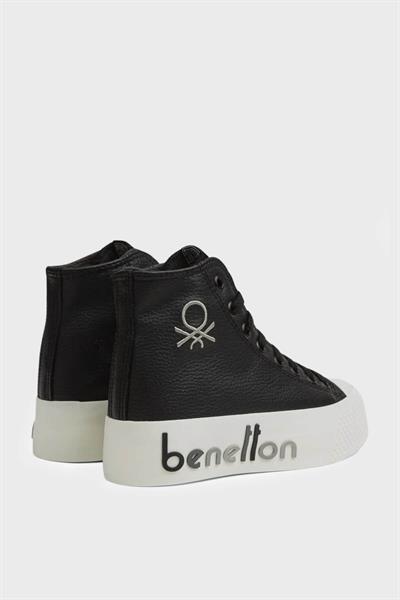 Benetton Kadın Boğazlı Casual Bot Siyah BN-30820