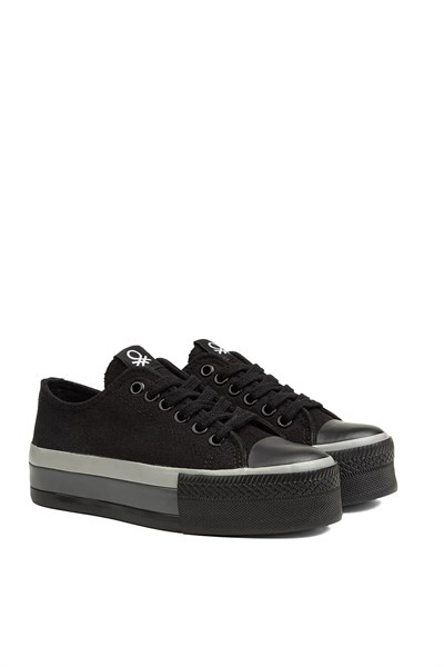 Benetton Kadın Converse Spor Ayakkabı Siyah BN-30937