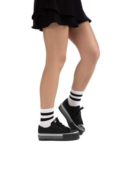 Benetton Kadın Converse Spor Ayakkabı Siyah BN-30937