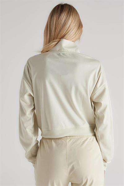 Benetton Kadın Fermuarlı Sweatshirt Ekru BNT-W20189