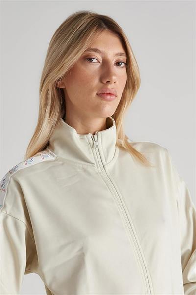 Benetton Kadın Fermuarlı Sweatshirt Ekru BNT-W20189