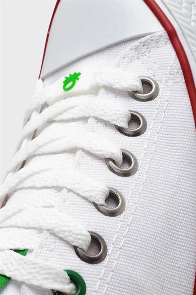 Benetton Kadın Kısa Converse Spor Ayakkabı Beyaz BN-30196