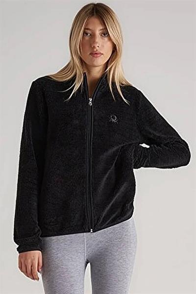 Benetton Kadın Polar Sweatshirt Siyah BNT-W20058
