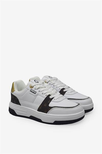 Benetton Kadın Sneaker Beyaz Kahve BNI-12091