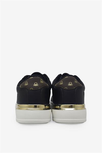 Benetton Kadın Sneaker Siyah Beyaz BNI-12132