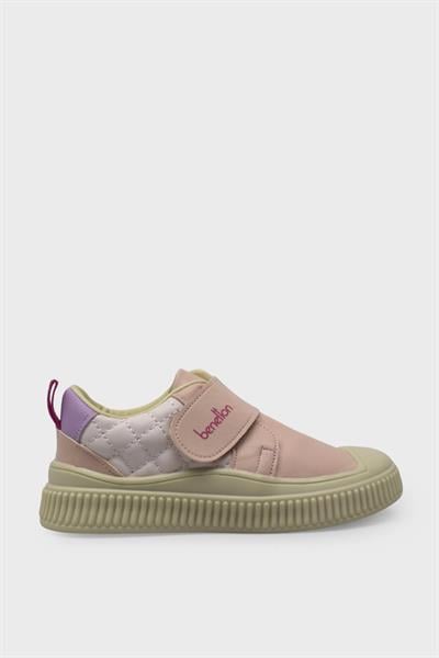 Benetton Kız Çocuk Cırtlı Casual Ayakkabı Pudra BN-32091