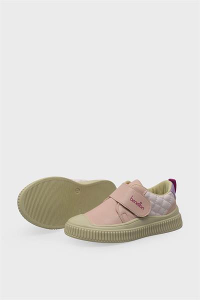 Benetton Kız Çocuk Cırtlı Casual Ayakkabı Pudra BN-32091