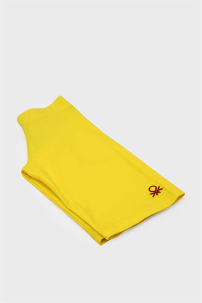 Benetton Kız Çocuk Kısa Tayt Sarı BNT-G239B