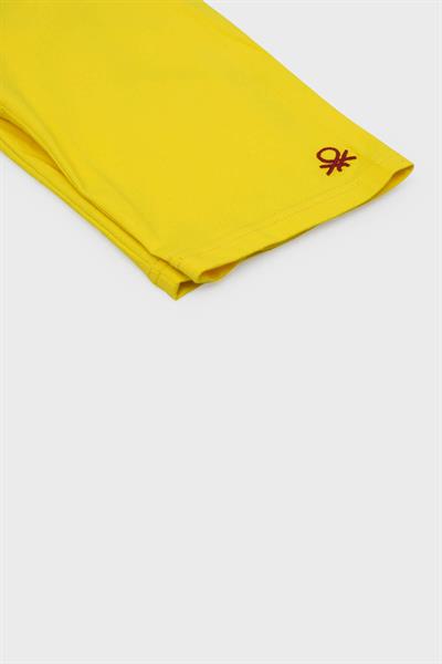 Benetton Kız Çocuk Kısa Tayt Sarı BNT-G239B