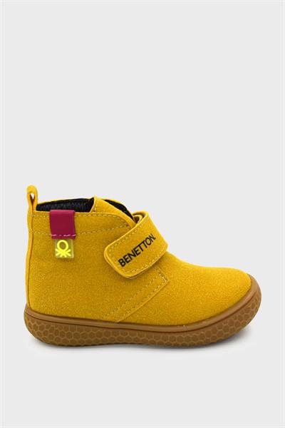Benetton Unisex Çocuk Casual Cırtlı Bot Sarı BN-30490B