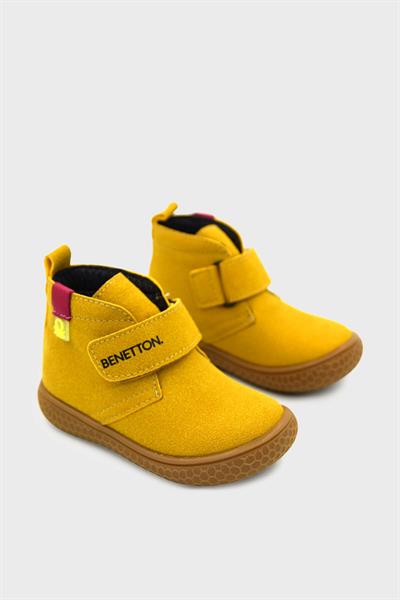 Benetton Unisex Çocuk Casual Cırtlı Bot Sarı BN-30490B