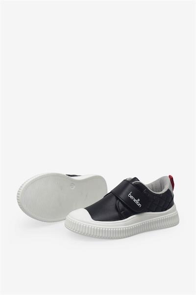 Benetton Unisex Çocuk Cırtlı Casual Ayakkabı Siyah BN-32091