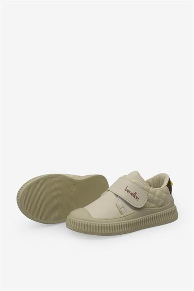 Benetton Unisex Çocuk Cırtlı Casual Ayakkabı Bej BN-32091