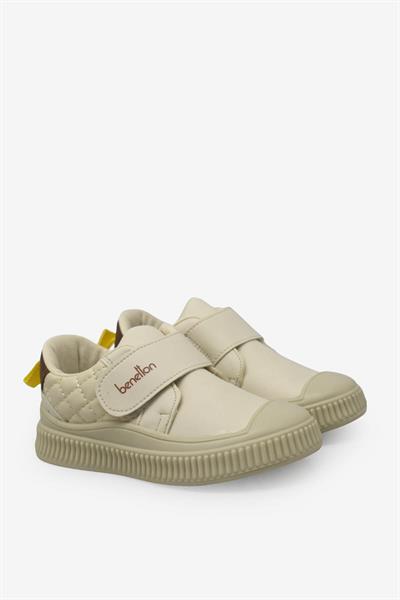 Benetton Unisex Çocuk Cırtlı Casual Ayakkabı Bej BN-32091