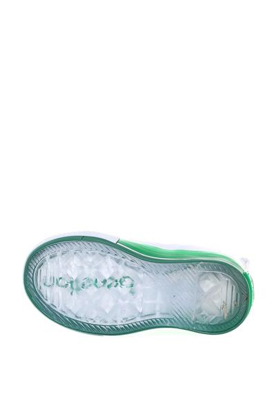 Benetton Unisex Çocuk Cırtlı Converse Beyaz Yeşil BN-30648B