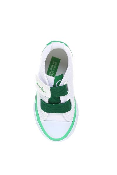 Benetton Unisex Çocuk Cırtlı Converse Beyaz Yeşil BN-30648B