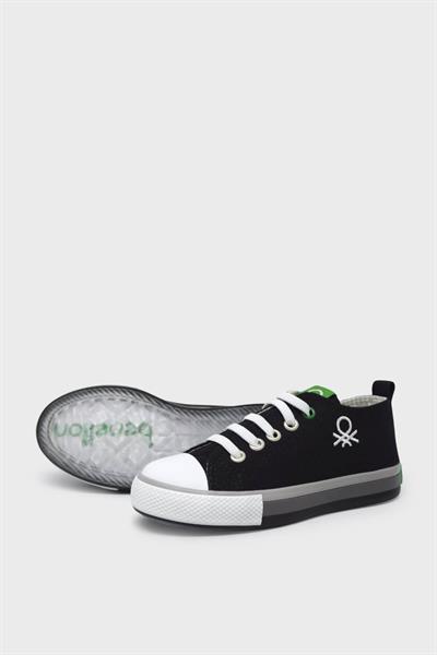 Benetton Unisex Çocuk Kısa Converse Ayakkabı Siyah BN-30653