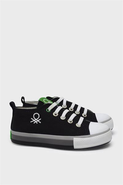 Benetton Unisex Çocuk Kısa Converse Ayakkabı Siyah BN-30653