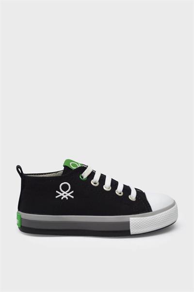Benetton Unisex Çocuk Kısa Converse Ayakkabı Siyah BN-30653