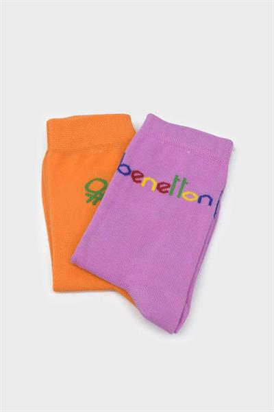 Benetton Unisex Çorap Turuncu BNT-M24008