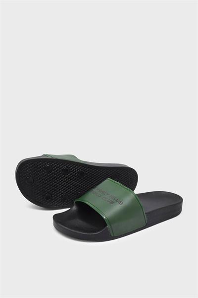 Beverly Hills Polo Club Unisex Terlik Siyah Yeşil PO-1007