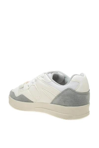Buckhead Erkek Sneakers Spor Ayakkabı Beyaz Gri BUCK-4222