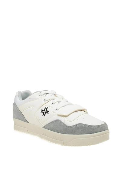 Buckhead Erkek Sneakers Spor Ayakkabı Beyaz Gri BUCK-4222