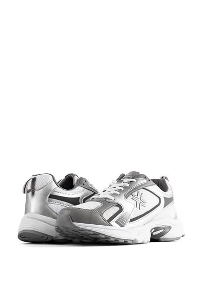 Buckhead Erkek Yazlık Spor Ayakkabı Beyaz Gri BUCK-4191