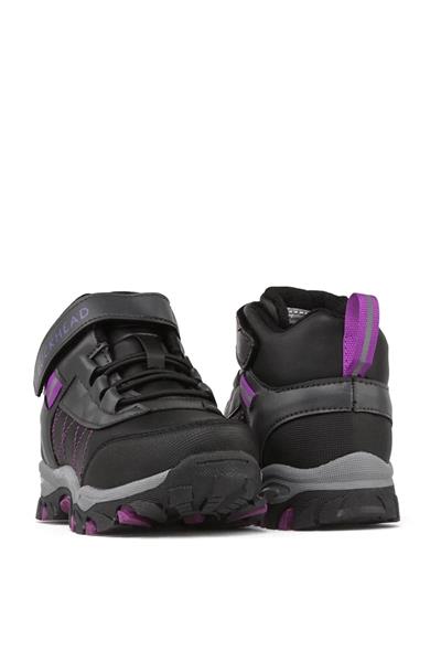 Buckhead Unisex Çocuk Spor Bot Siyah Mor BUCK-4176