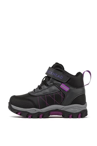 Buckhead Unisex Çocuk Spor Bot Siyah Mor BUCK-4176