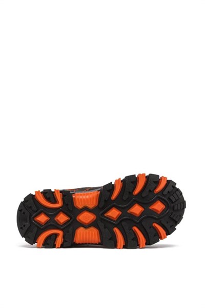 Buckhead Unisex Çocuk Spor Bot Siyah Turuncu BUCK-4176