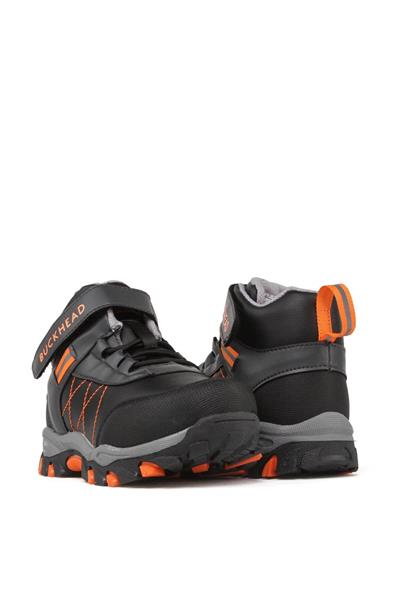 Buckhead Unisex Çocuk Spor Bot Siyah Turuncu BUCK-4176