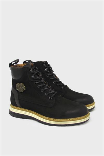 Bulldozer Erkek Casual Deri Bot Nubuk Siyah BUL-230311