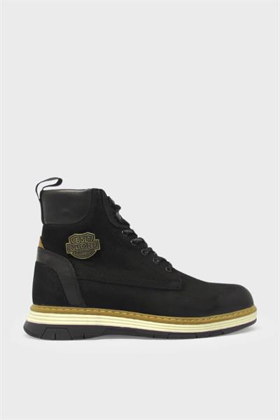 Bulldozer Erkek Casual Deri Bot Nubuk Siyah BUL-230311