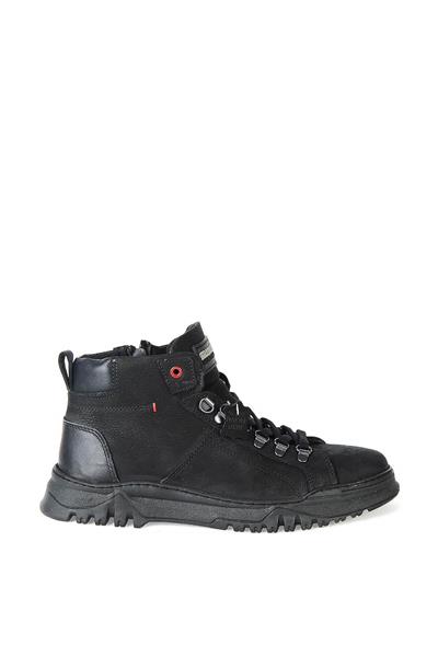 Bulldozer Erkek Casual Deri Bot Nubuk Siyah BUL-230005