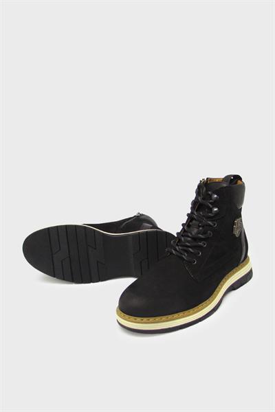Bulldozer Erkek Casual Deri Bot Nubuk Siyah BUL-230311