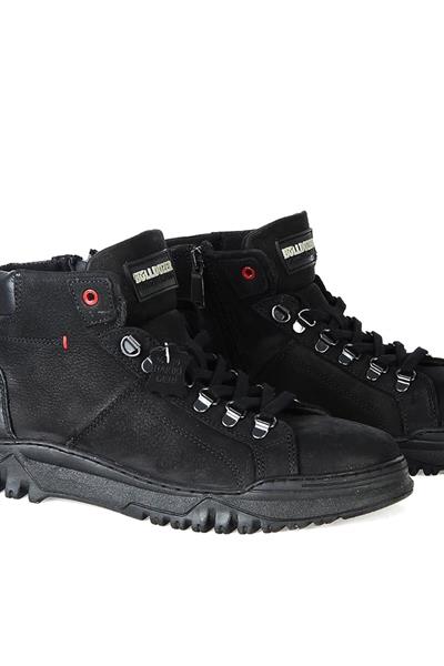 Bulldozer Erkek Casual Deri Bot Nubuk Siyah BUL-230005