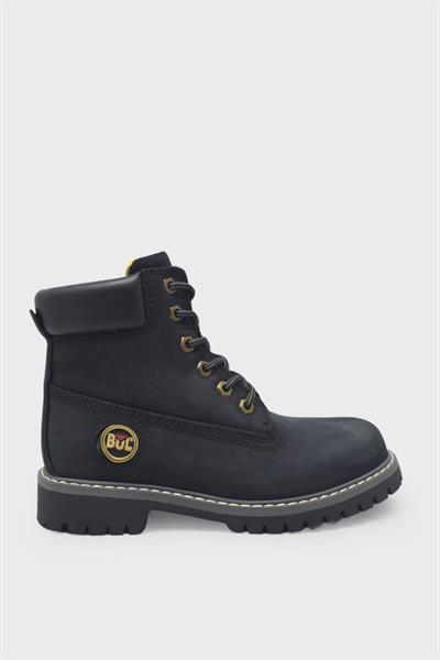 Bulldozer Unisex Cat Stil Deri Bot Nubuk Siyah BUL-240202
